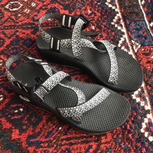 Black and White Chaco Cloud Sandals